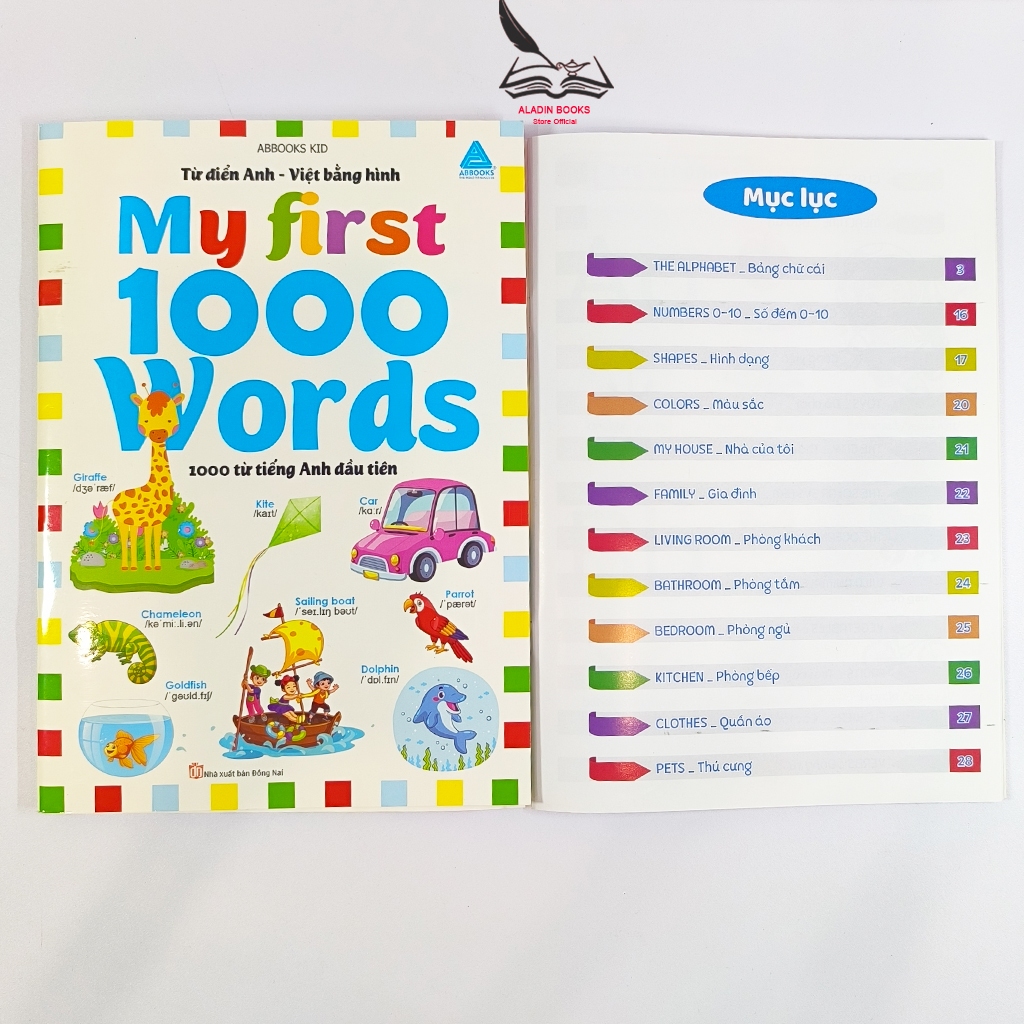Sách Từ Điển Anh - Việt Bằng Hình My First 1000 Words- 1000 Từ Tiếng Anh Đầu Tiên