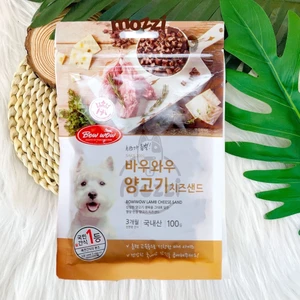 Snack cho chó Phô mai thịt cừu Bowwow 100gr