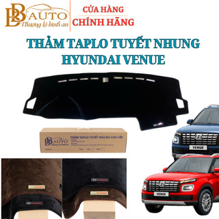 HYUNDAI VENUE - Thảm Taplo Ô Tô Chất Tuyết Nhung Cao Cấp 3 Lớp Bám Taplo Chống Trơn, Không Hắt Bóng Kính.
