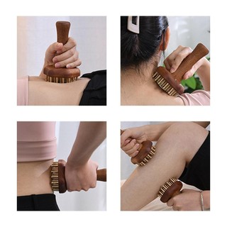 Bàn chải cơ thể Massage bằng gỗ Bàn chải bấm huyệt thư giãn di động đa năng