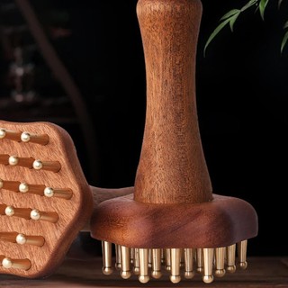 Bàn chải cơ thể Massage bằng gỗ Bàn chải bấm huyệt thư giãn di động đa năng