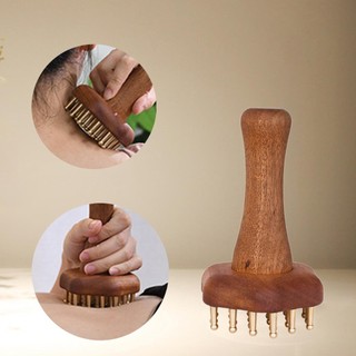 Bàn chải cơ thể Massage bằng gỗ Bàn chải bấm huyệt thư giãn di động đa năng