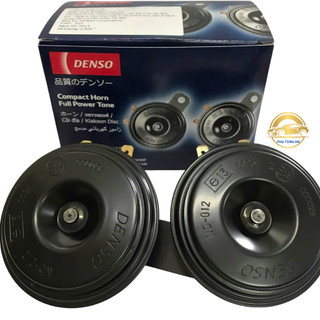 Còi đĩa - kèn đĩa 2 giắc 12V Denso Indonesia ( tặng kèm 2 giắc cắm và 2 pat phụ kiện )