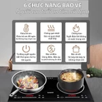 (CÔNG NGHỆ ĐỨC) Bếp Hồng Ngoại Đôi Âm Dương Bếp Điện Từ Đôi Đa Năng Bếp Đôi IH Công Suất 2200W Mặt Kính Cường Lực — ảnh 7