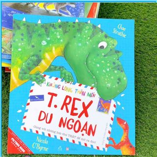 Sách tranh song ngữ Khủng long thân mến - T.Rex du ngoạn