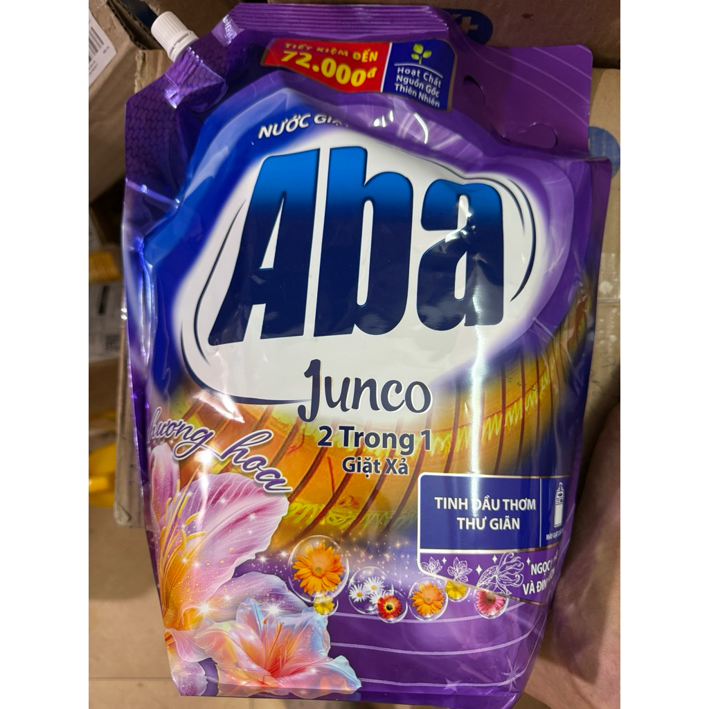 Nước Giặt Aba 2 trong 1 giặt xả nước hoa junco 3.6kg.
