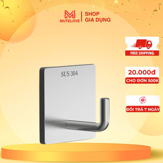 Móc treo tường chịu lực inox 304, móc dán tường siêu dính để treo đồ dùng đa năng