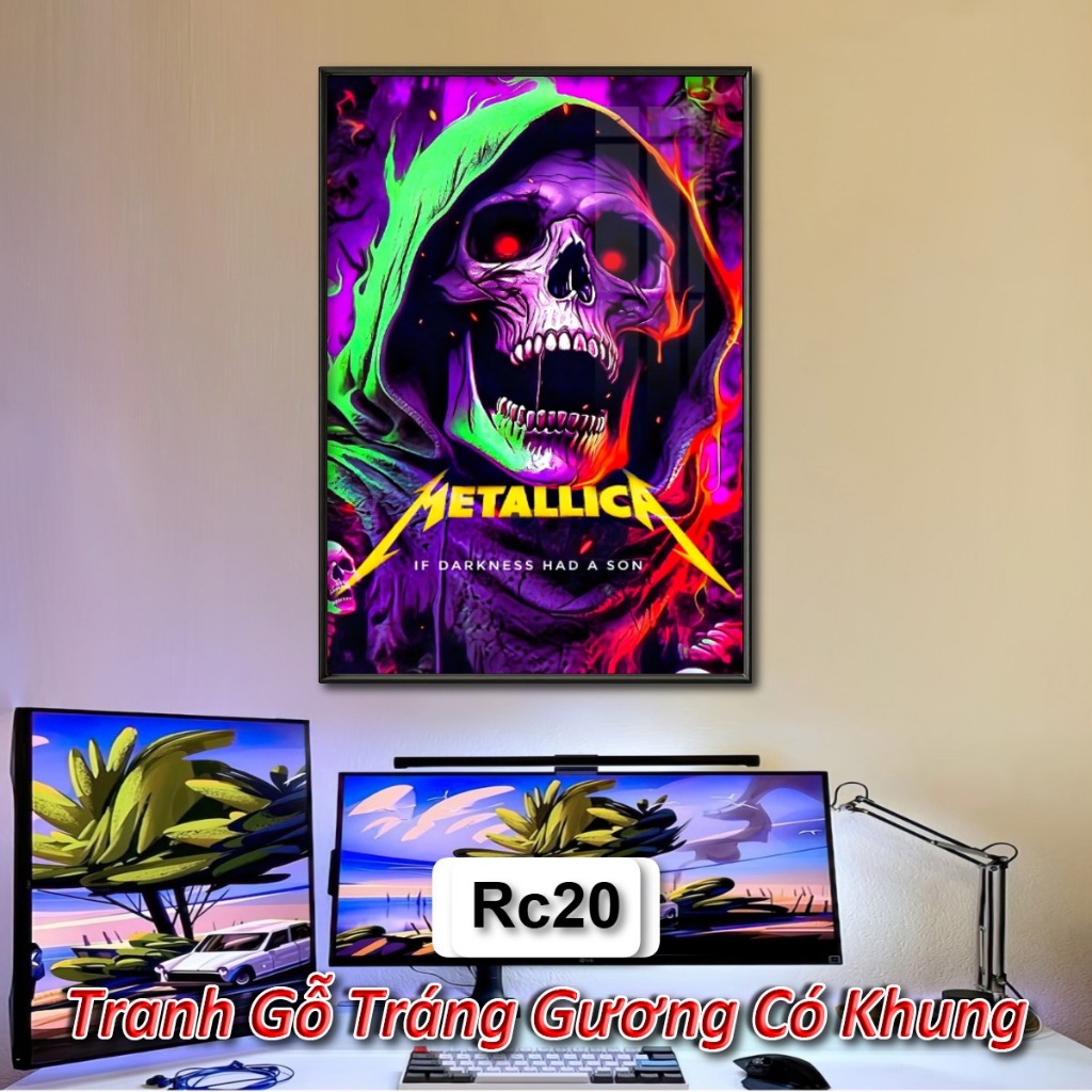 Tranh Rock Band Metallica, Iron Maiden, Guns N' Roses,... Decor Treo Tường, Trang Trí Nhà Cửa