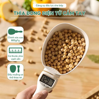 Muỗng Cân Nhà Bếp, Cân Muỗng Đo Thực Phẩm Chính Xác Mini, Điện Tử Có Màn Hình LCD Cân Thực Phẩm Kỹ Thuật