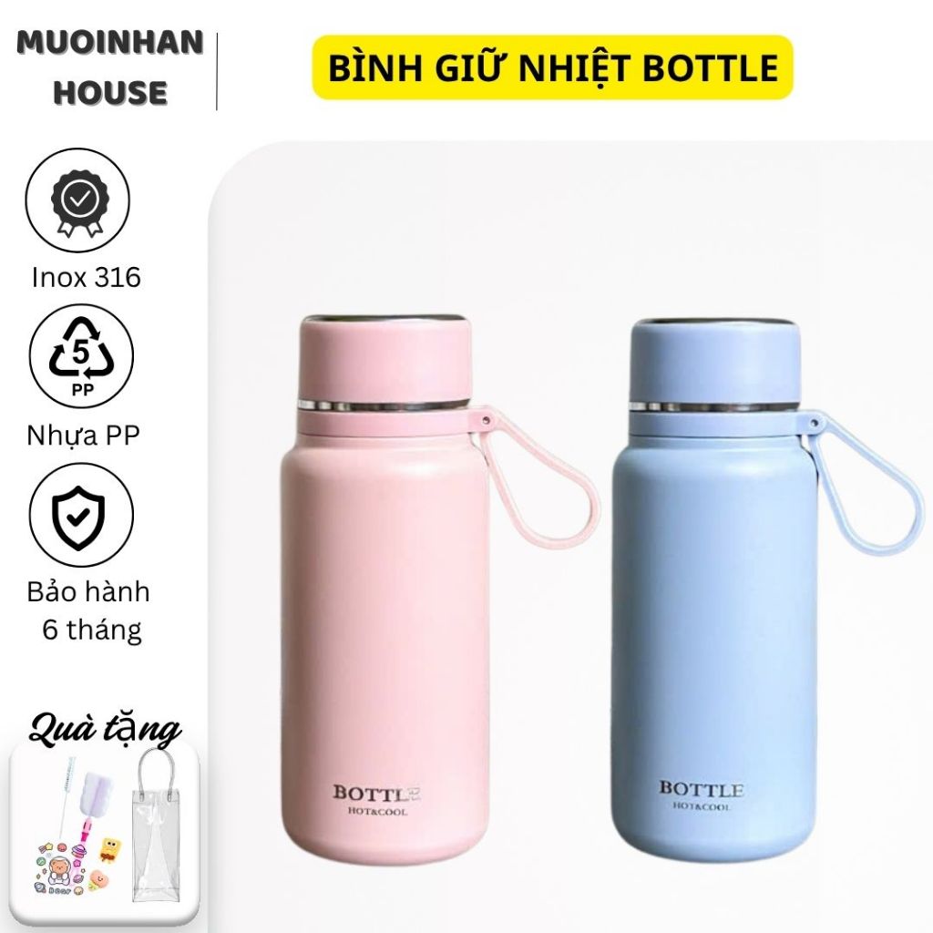 Bình nước Giữ Nhiệt INOX SUS 316 Thể Tích 650ML/850ML Giữ Lạnh Và Nóng, Bình giữ nhiệt mùa hè