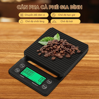 Cân Điện Tử Màn Hình LED 5kg/0.1g Chuyên Dụng Cho cà phê