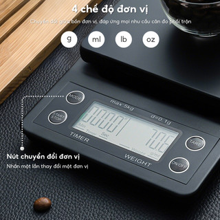 Cân Điện Tử Màn Hình LED 5kg/0.1g Chuyên Dụng Cho cà phê