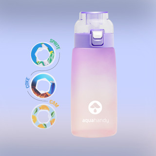 Bình Nước Hương Trái Cây AQUA HANDY 600ML Màu Tím 0 Đường 0 Calo Air Water