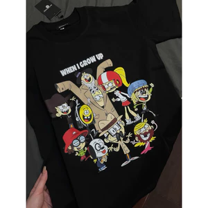 Áo Thun Hoạt Hình The Loud House Form Rộng Chất Vải Cotton Dày Dặn Hàng Loại 1