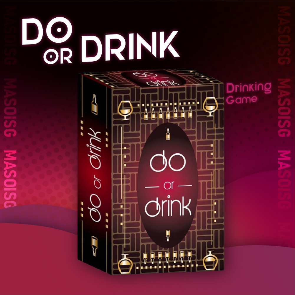 Bộ Bài Nhậu Do Or Drink 50 Lá Giấy Cứng Drinking Game Tiệc Tùng MaSoi SG