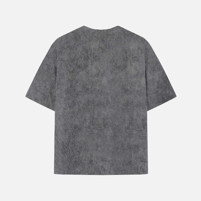 Áo Thun BOO Unisex Cotton Overfit Vải Wash In Logo Made In The Streets EST 03 Chất Liệu Thoáng Mát