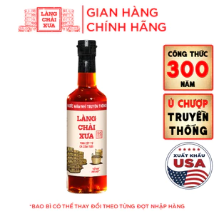 Nước Mắm Nhỉ truyền thống nhãn đỏ 30 độ đạm Làng Chài Xưa chai thủy tinh 500ml tinh cốt cá cơm tươi