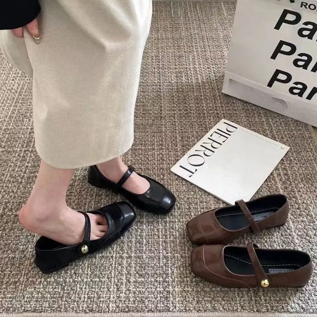 Giày Búp Bê Quai Đính Ngọc, Giày Nữ Đế Mềm Êm Phù Hợp Cho Các Nàng Dạo Phố N08 || AnshoesDynasty