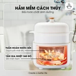 (BH 1 năm) Combo nồi nấu chậm 1 Lít Samono SW-SC10 và máy xay ăn dặm 600ml cho bé SW-MFC600, cối thủy tinh — ảnh 2