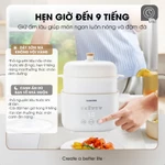 (BH 1 năm) Combo nồi nấu chậm 1 Lít Samono SW-SC10 và máy xay ăn dặm 600ml cho bé SW-MFC600, cối thủy tinh — ảnh 3