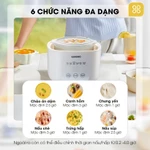 Combo nồi nấu chậm Samono 1 Lít SW-SC10 và máy xay 2 cối SW-CD300 dung tích 2.2Lít và 300ml xay ăn dặm, thịt, rau củ — ảnh 7