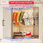 Tủ Nhựa Gấp Gọn Kính Trong Hiện Đại, Tủ Nhựa Đựng Đồ Đa Năng Có Bánh Xe Di Chuyển Tiện Lợi - HC12