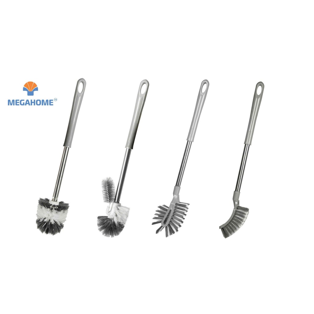 [HỎA TỐC] Tổng Hợp Các Loại Cọ Cước Chà Bồn Cầu, Toilet, Nhà Vệ Sinh Megahome Cán Inox Cầm Tay Cứng Chắc, Cao Cấp