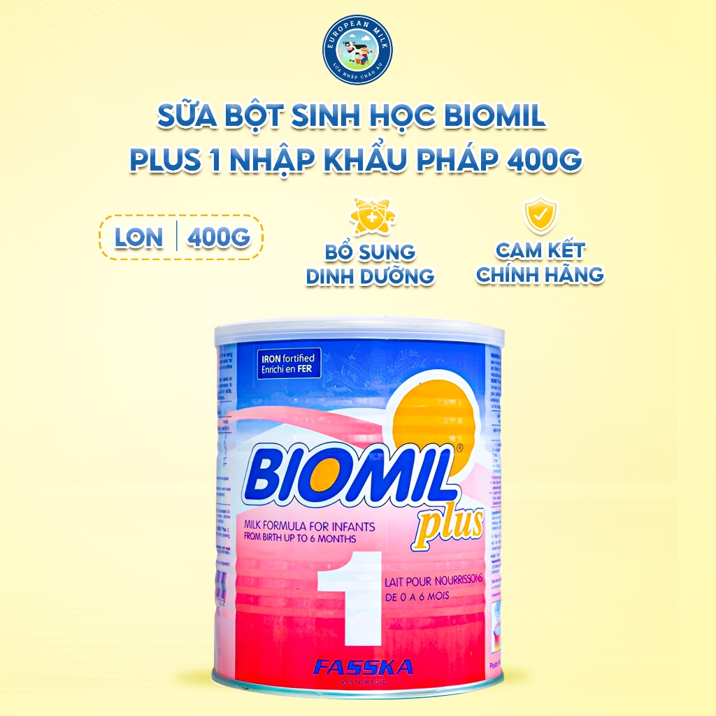 Sữa bột sinh học Biomil Plus 1 nhập khẩu Pháp lon 400g/ 800g | Shopee ...