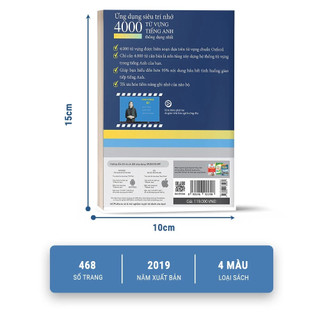 Sách - Ứng dụng siêu trí nhớ 4000 từ vựng tiếng Anh thông dụng nhất - MCBooks