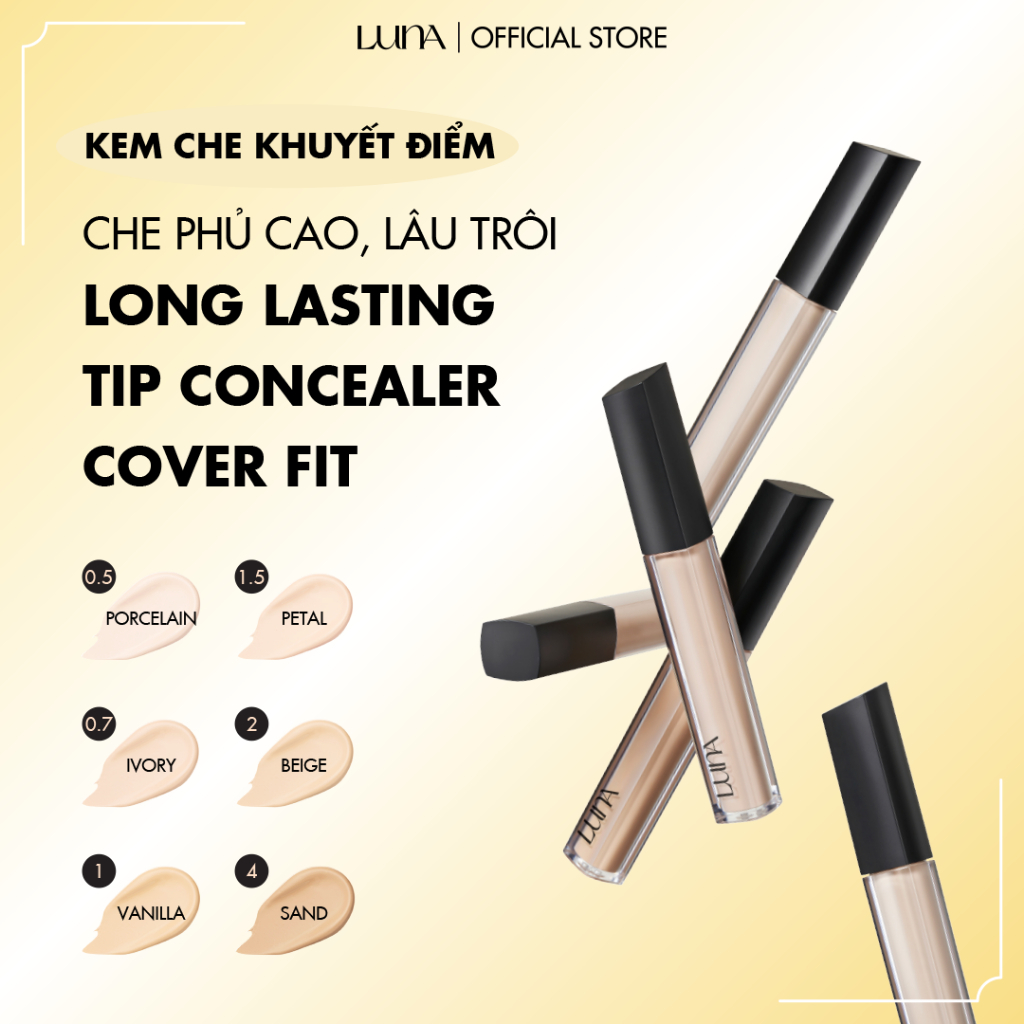 [LIVE] Kem che khuyết điểm lâu trôi Luna LongLasting Tip Concealer ...