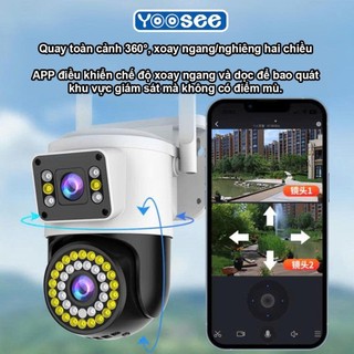 Camera Wifi Yoosee 2 Mắt D14x - Siêu Nét 15.0MP - Đàm Thoại 2 Chiều - Camera Giá Rẻ