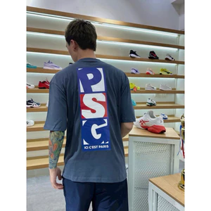 Áo Thun P S G Dọc Form Rộng Chất Vải Cotton Dày Dặn Unisex Nam Nữ