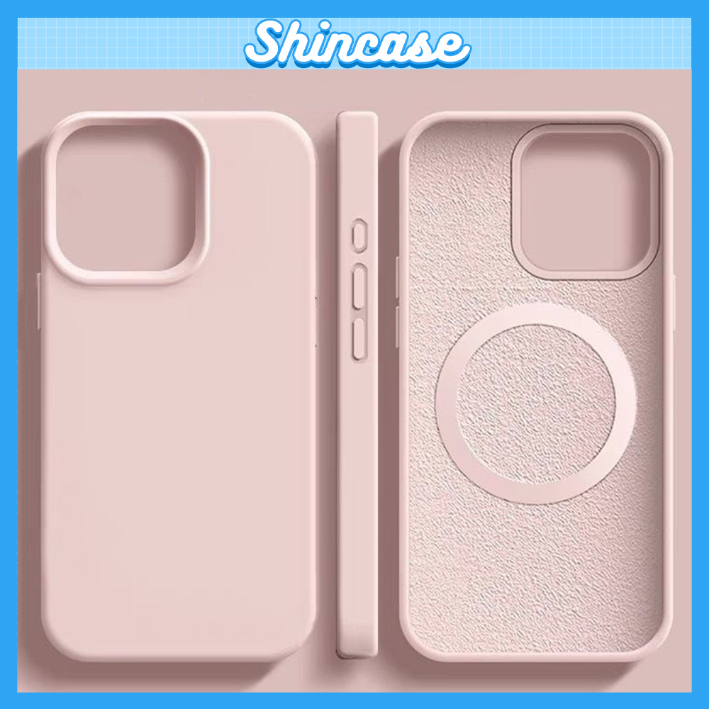 Ốp Lưng iPhone Chống Bẩn Lót Nhung Từ Tính Hỗ Trợ Sạc Không Dây Cao Cấp - iP X/XS/XR/11/12/13/14/15/16/17/Plus/Pro/Max