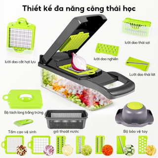 Máy cắt rau củ gia đình Khoai tây băm nhỏ Máy cắt lát nhà bếp Máy thái lát củ cải