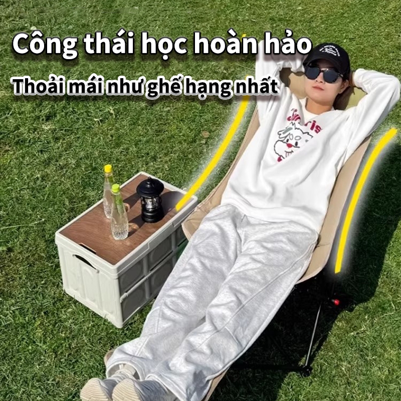 Ghế nằm Gấp gọn 4 nấc điều chỉnh ghế nằm ngủ trưa thoải mái Ghế Tựa Cắm Trại Xài ngon camping/picnic | BigBuy360 - bigbuy360.vn