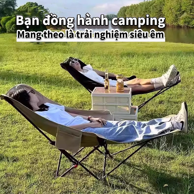 Ghế nằm Gấp gọn 4 nấc điều chỉnh ghế nằm ngủ trưa thoải mái Ghế Tựa Cắm Trại Xài ngon camping/picnic | BigBuy360 - bigbuy360.vn