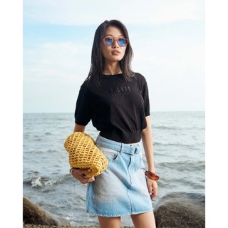 Áo Dệt Kim Ngắn Tay Cổ Tròn Thêu Ngực Form Regular - Routine 10S25KNIW008