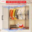 Tủ Nhựa Cho Bé RỘNG 80CM Ngăn Treo Tiện Lợi, Tủ Nhựa Đa Năng Nhựa Nguyên Sinh Không Mùi An Toàn Cho Bé - HC13