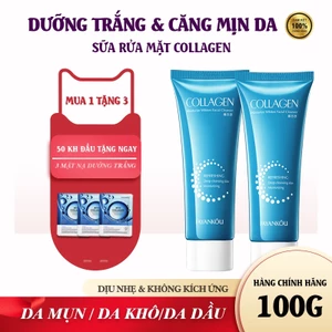 【Mua 1 Tặng 3】Sữa Rửa Mặt Collagen Thủy Phân 100g | Dưỡng Sáng Kiềm Dầu Dịu Căng Mịn Da Cho Da Nhạy Cảm