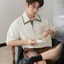 Áo Polo nam CHILLTONE Thu Đông vải cotton 3D Vân Nổi, Thanh Lịch, Sang Trọng - SHINGHAI