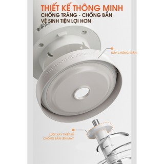 Máy Xay Ăn Dặm Mini Cho Bé 0.3L Bear CH-5H02D24, Công Suất 200W, 8 Lưỡi Inox, Xay đá bi, BH 18 Tháng