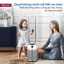 Quạt không cánh lọc không khí bụi mịn HEPA Ion FUJIHOME Nhập Khẩu, 24 chế độ gió mát, điều khiển từ xa hẹn giờ màn LCD