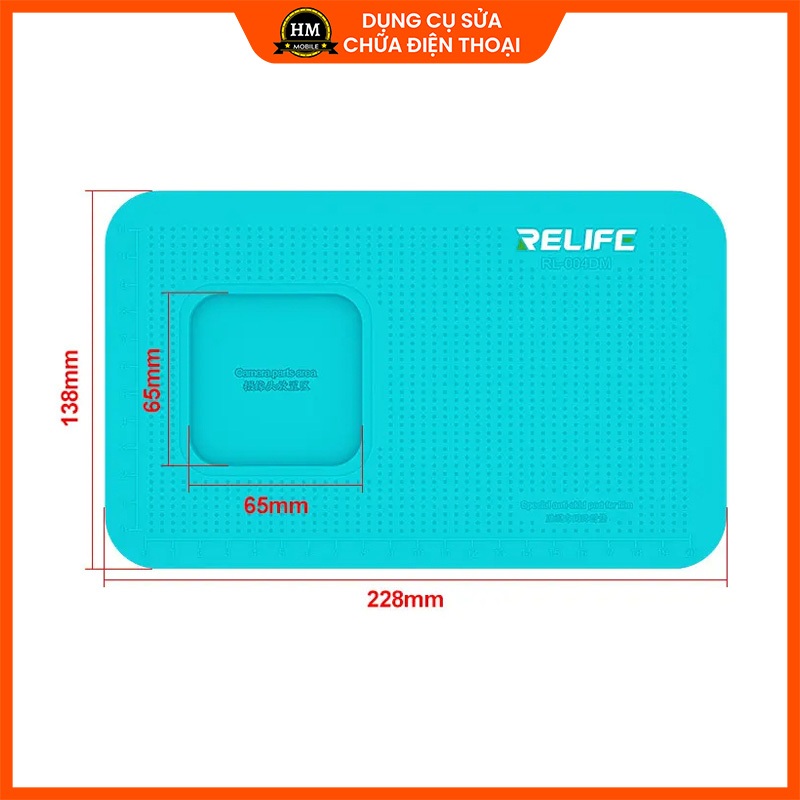 Đệm cao su chống trượt RELIFE RL-004DM kê điện thoại khi dán màn hình, cường lực, hỗ trợ dán