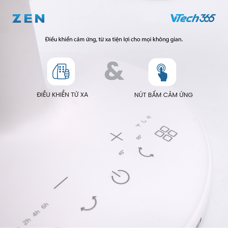 Quạt tuần hoàn VTech ZEN, Quạt Đối Lưu, Quạt lưu thông không khí Thông Minh, tiết kiệm điện