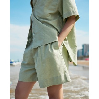 Quần Short Xếp Ly Nữ Lưng Thun Form Loose - Routine 10S25PSHW009