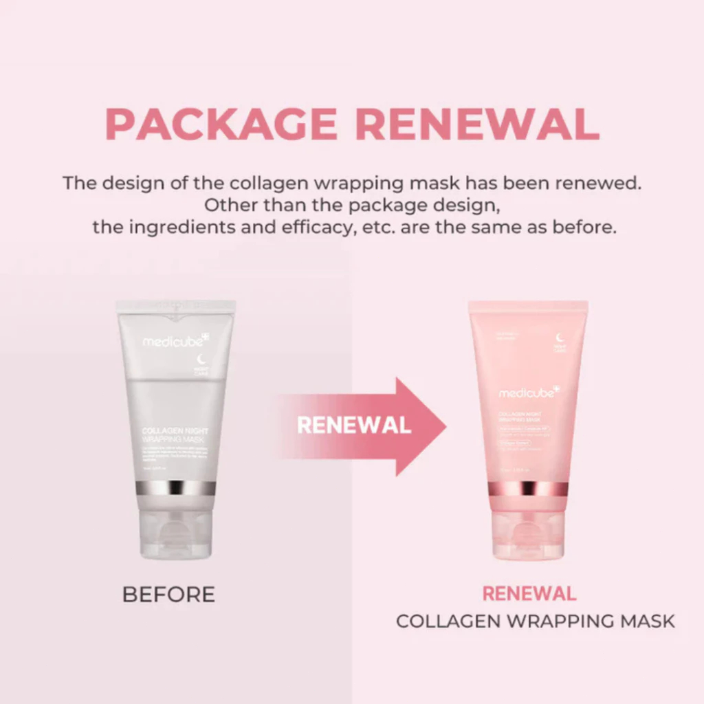 Mặt Nạ Ngủ Dạng Lột Medicube 75ml/Collagen Night Wrapping Mask/Peel-Off Face Mask for Glass Skin