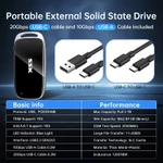 Ổ Cứng SSD Di Động SSK SD 501 Mini NVME | Type C Gen2 Tốc độ truyền USB C (2000Mb/s) Nhanh | Chip Hiệu suất — ảnh 7