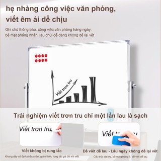 Bảng từ trắng Hàn Quốc 900x600MM nhôm Thích hợp cho lớp học, văn phòng và gia đình