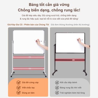 Bảng từ trắng Hàn Quốc 900x600MM nhôm Thích hợp cho lớp học, văn phòng và gia đình