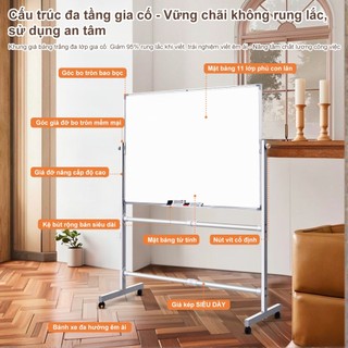 Bảng từ trắng Hàn Quốc 900x600MM nhôm Thích hợp cho lớp học, văn phòng và gia đình